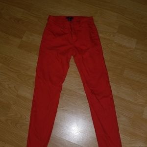 Red H&M jeans